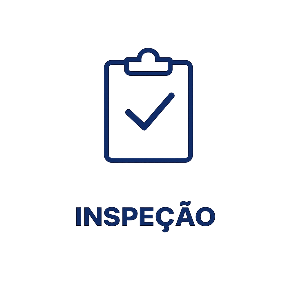 Ícone de inspeção e controle de qualidade